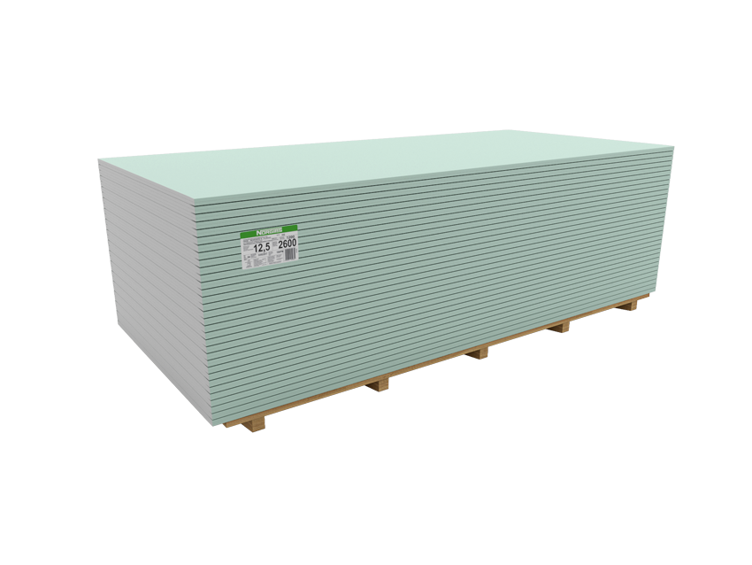 Gips ploča NORGIPS GKBI AK vlagootporna 12,5/1250/2000 (2,5m2/kom)